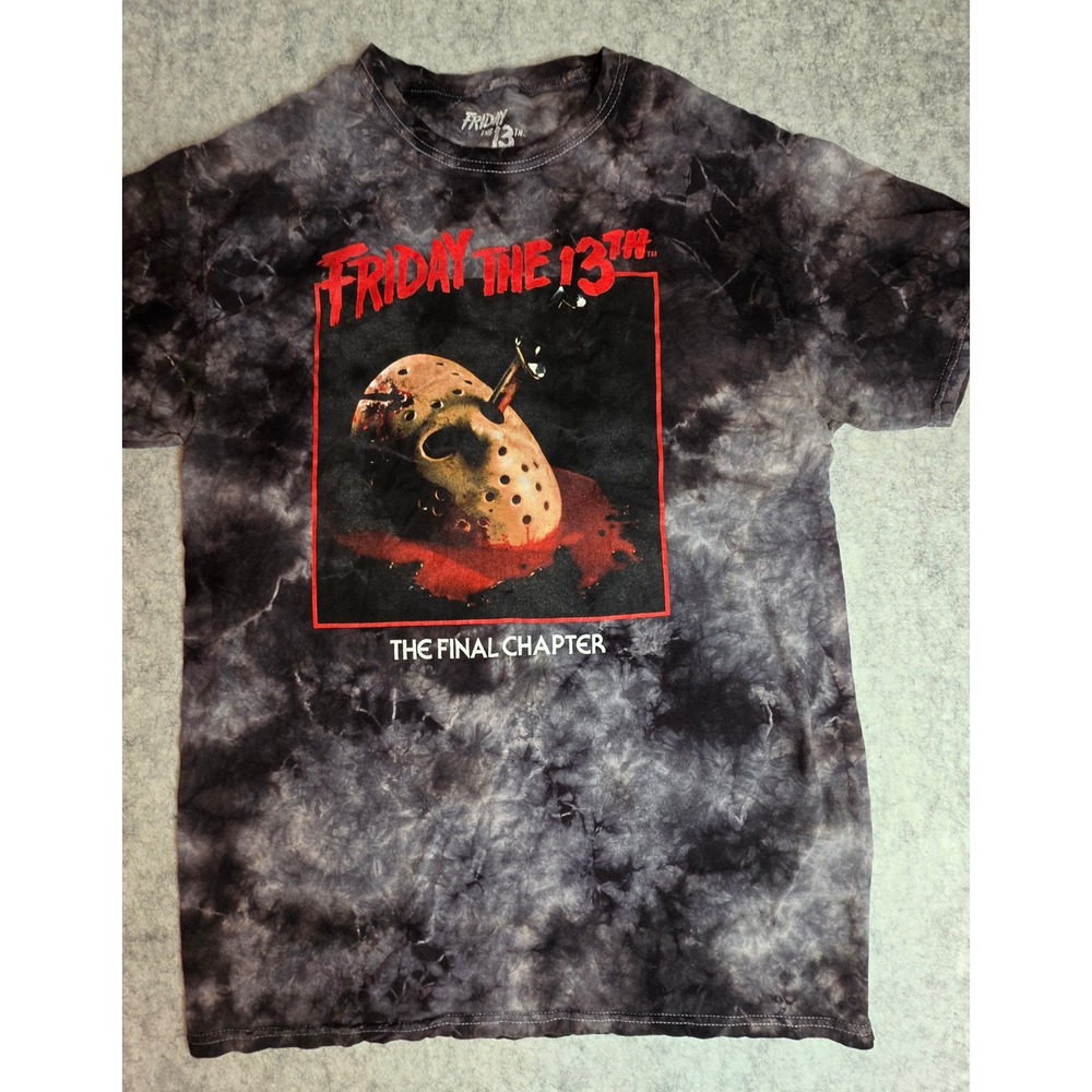 Friday the 13th The Final Chapter Tie Dye Graphic T-Shirt Small Jason Voorhees